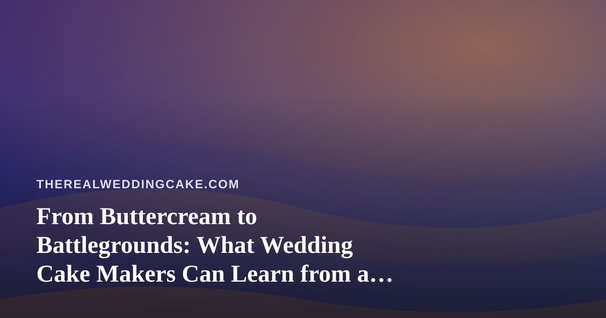 From Buttercream to Battlegrounds: What Wedding Cake Makers Can Learn from a New Twitch Streamer